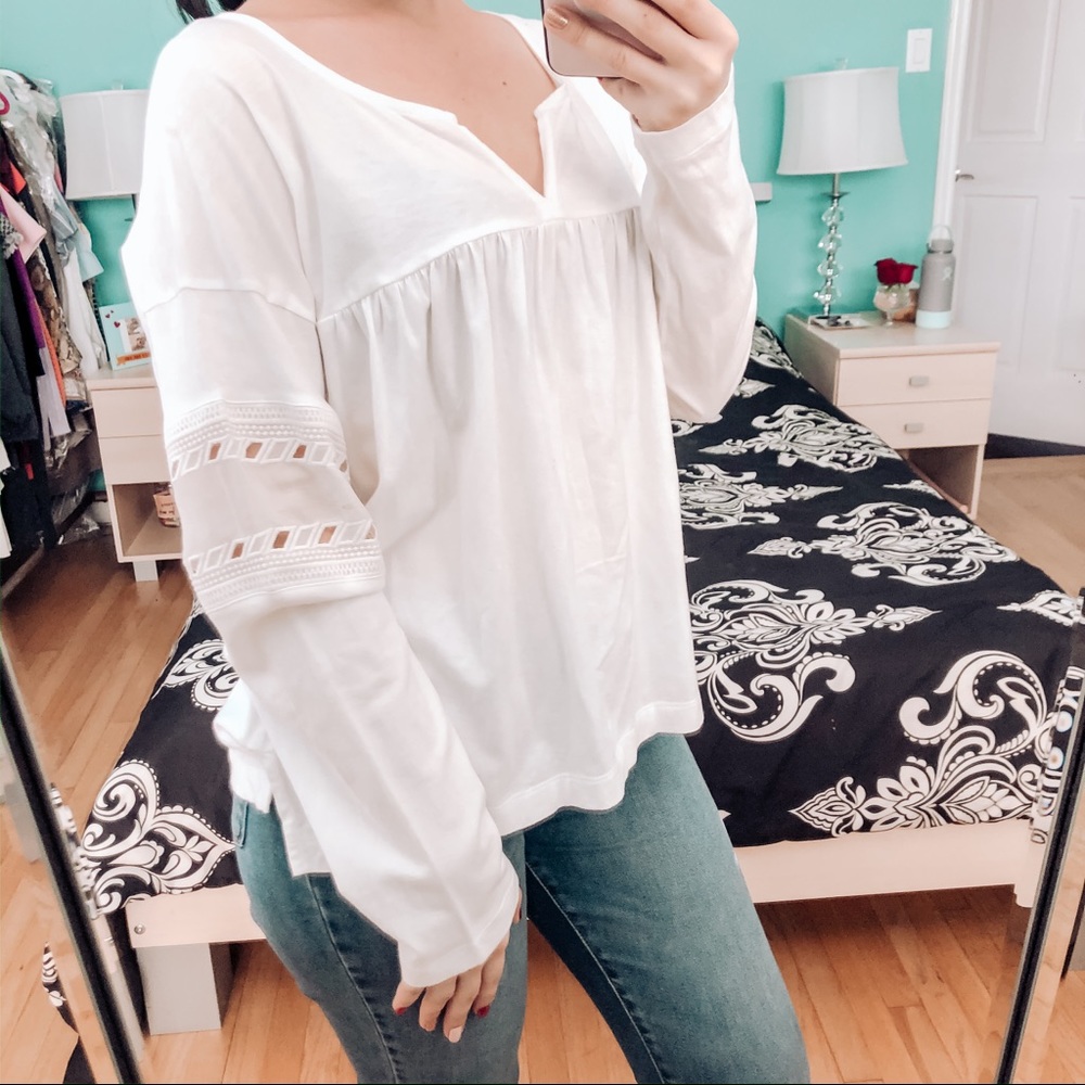 Madewell White Top Size Medium